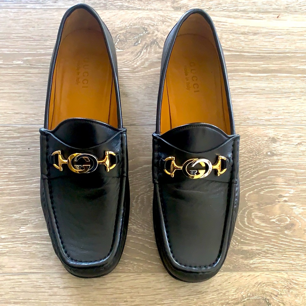 Gucci Leather Loafer Interlocking G Horsebit